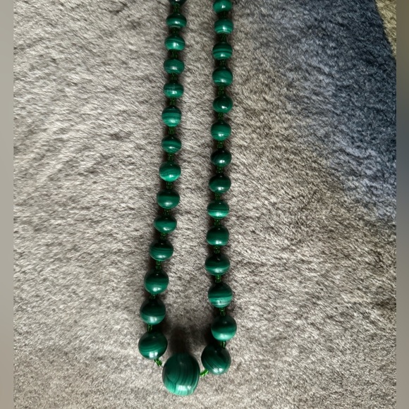 Natural malachite neckless - Picture 7 of 9